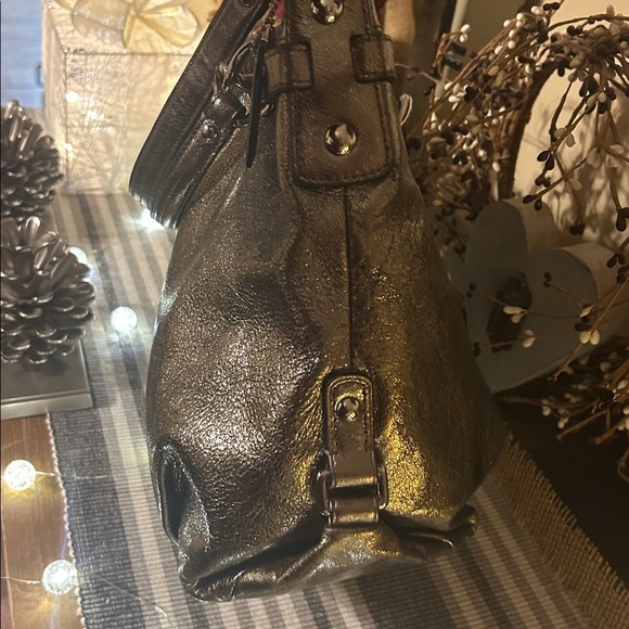 Coach Brooke Shimmering Gold Shoulder Bag - Picture 6 of 13